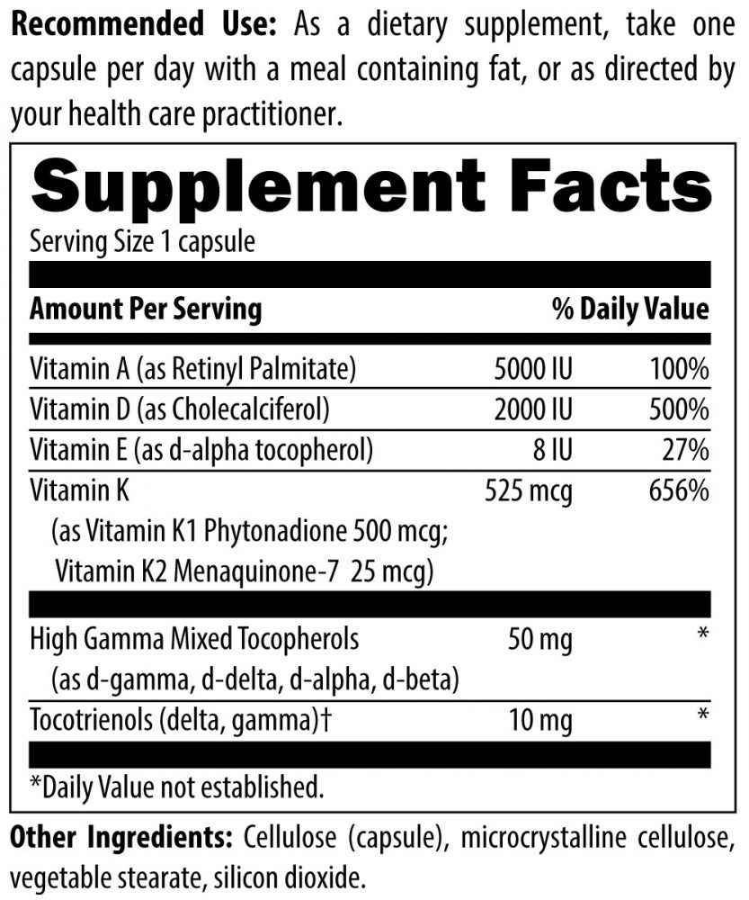Vitamin D complex ingredients