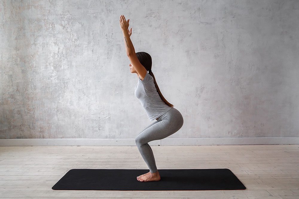 yoga utkatasana position image